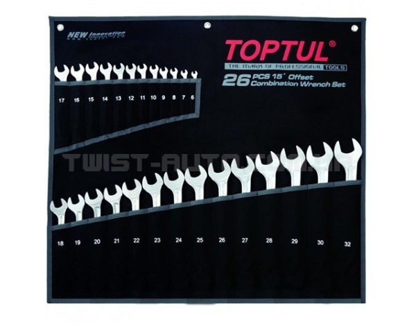 Набор ключей комбинированных 26 шт 6-32 мм TOPTUL Super-Torque GPAW2601