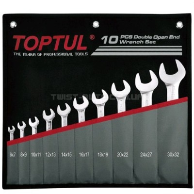 Набор рожковых ключей 6-32 мм TOPTUL 10 шт. GPCJ1001
