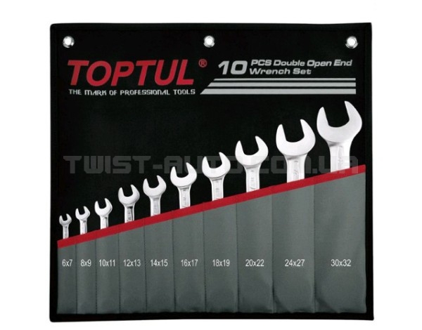 Набор рожковых ключей 6-32 мм TOPTUL 10 шт. GPCJ1001