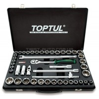 Комбінований набір інструментів TOPTUL 1/2" (дюйм+метр.) 46од. GCAD4601 Комбінований набір інструментів TOPTUL 1/2" (дюйм+метр.) 46од. GCAD4601