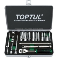 Набор инструмента дюймового TOPTUL 1/4" 18ед. 3/16"-9/16" (длинные головки) GCAD1813 Набор инструмента дюймового TOPTUL 1/4" 18ед. 3/16"-9/16" (длинные головки) GCAD1813