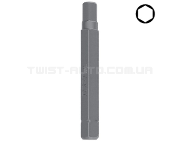 Насадка шестигранник TOPTUL 10мм L-75мм HEX 12мм FSDB1212