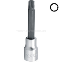Насадка SPLINE TOPTUL M14 L100мм 1/2" BCJD1614 Насадка SPLINE TOPTUL M14 L100мм 1/2" BCJD1614