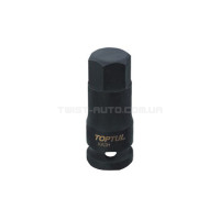 Насадка шестигранник ударная TOPTUL 3/4" HEX 19мм KADH2419