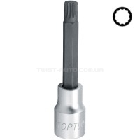Головка торцевая SPLINE TOPTUL M8 L100мм 1/2" BCJA1608 Головка торцевая SPLINE TOPTUL M8 L100мм 1/2" BCJA1608
