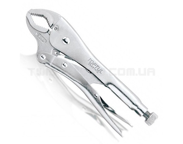 Клещи зажимные с фиксатором TOPTUL 250мм DAAY1A10