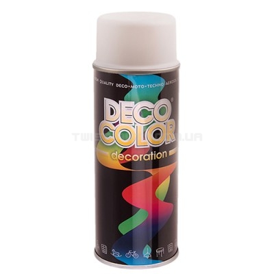 Deco Color Фарба аероз. 400ml Decoration/бiлий мат