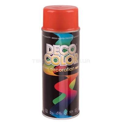 Deco Color Фарба аероз. 400ml Decoration/помаранчевий