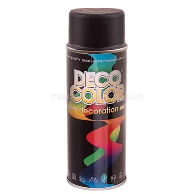 Deco Color Фарба аероз. 400ml Decoration/чорний блиск
