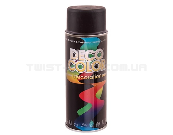 Deco Color Фарба аероз. 400ml Decoration/чорний блиск