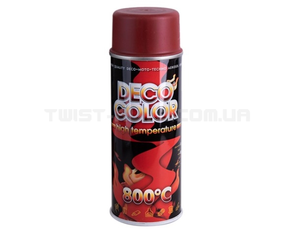 Deco Color Фарба аероз. 400ml /термостiйка 800*С червоний