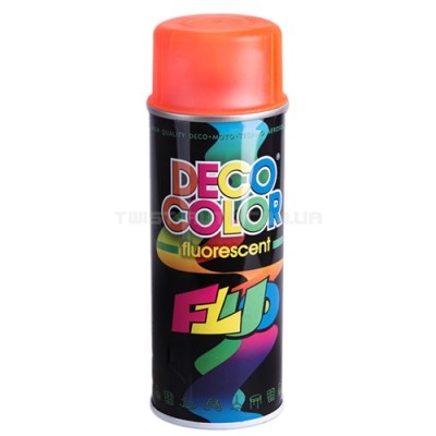 Deco Color Краска аэроз. 400ml Decoration флуоресцентная/красный