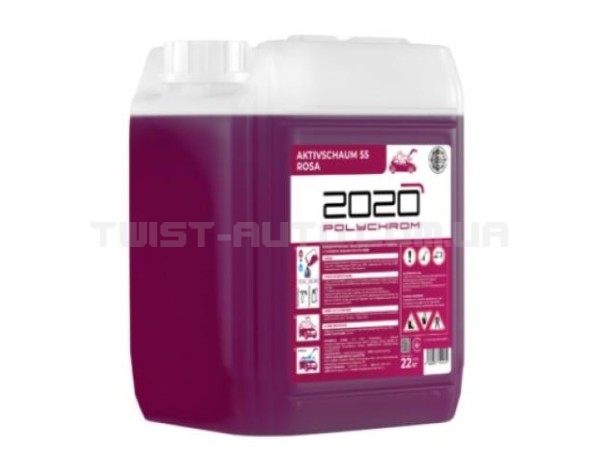 Polychrom 2020 Концентрований засіб для безконтактної мийки з рожевим забарвленням піна (Aktivschaum 55 Rosa), 22 кг.