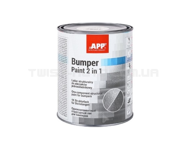 APP Фарба бамперна Bumper Paint, чорна1.0l