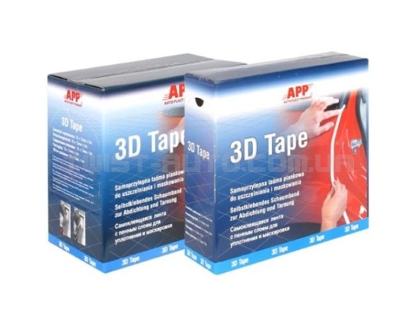 APP Валик для маскування пройомів 3D Tape 13мм*50м, білий