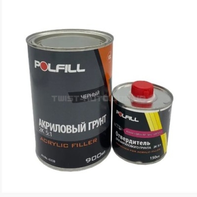 Polfill Грунт акриловий Polfill 5:1 Eco 0.75l чорний+зат.0,15l