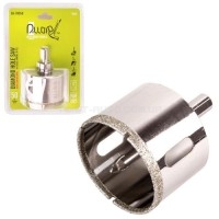 Свердло корончате алмазне по склу та кераміці 50мм з центрувальним свердлом Alloid Свердло корончате алмазне по склу та кераміці 50мм з центрувальним свердлом Alloid