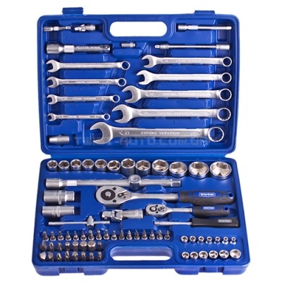 Универсальный набор головок для гаечных ключей и инструментов 1/4" & 1/2", 82 предмета.Werker