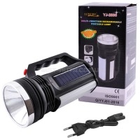 Фонарь переносной Luxury 2836 T, 1W+16SMD, солнечная батарея, ЗУ 220V, встроенный аккумулятор