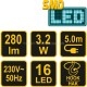 Лампа светодиодная переносная 220V, 4000 К, 3,2 ват 16 LED VOREL 82699 - 82699