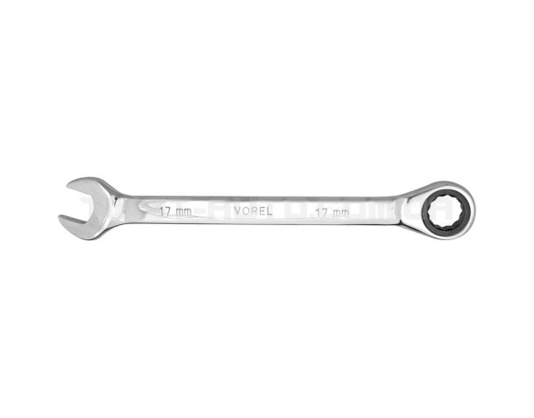 Ключ ріжково - накидний з тріскачкою VOREL Cr-V, М 11 мм [10/100] - 52653