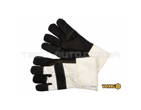 Перчатки рабочие кожаные утепленные ( размер 11) VOREL 74003 - 74003