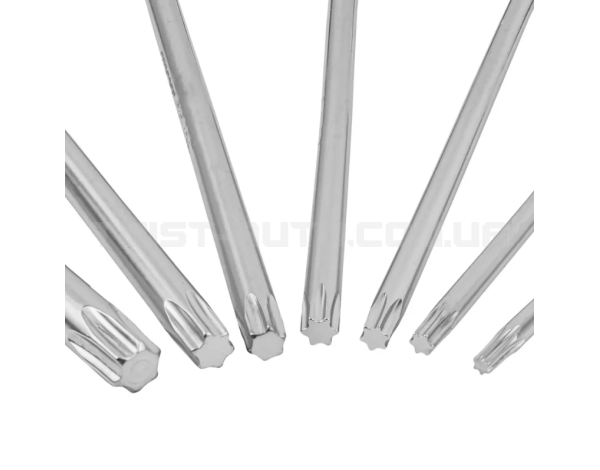 Haбіp Г-подіб. ключів екстра довгих TORX 7 пр. (T10-T40) JCB Tools JCB-5071XL Haбіp Г-подіб. ключів екстра довгих TORX 7 пр. (T10-T40) JCB Tools JCB-5071XL
