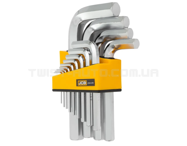 Haбіp Г-подіб. ключів HEX 13 пр. (1/16-3/4") JCB Tools JCB-5137S Haбіp Г-подіб. ключів HEX 13 пр. (1/16-3/4") JCB Tools JCB-5137S