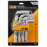 Haбіp Г-подіб. ключів HEX 13 пр. (1/16-3/4") JCB Tools JCB-5137S Haбіp Г-подіб. ключів HEX 13 пр. (1/16-3/4") JCB Tools JCB-5137S