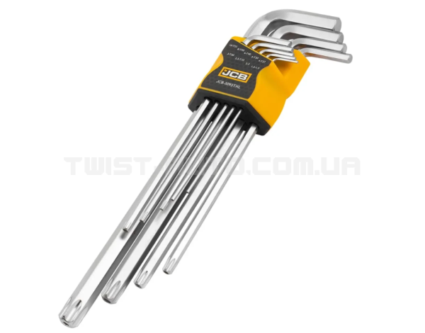 Haбіp Г-подіб. ключів HEX/TORX 9 пр. JCB Tools JCB-5093TXL Haбіp Г-подіб. ключів HEX/TORX 9 пр. JCB Tools JCB-5093TXL