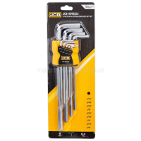 Haбіp Г-подіб. ключів подовжених HEX 9 пр. JCB Tools JCB-5093XLS Haбіp Г-подіб. ключів подовжених HEX 9 пр. JCB Tools JCB-5093XLS