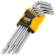 Haбіp Г-подіб. ключів подовжених TORX 9 пр. (T10-T50) JCB Tools JCB-5098L Haбіp Г-подіб. ключів подовжених TORX 9 пр. (T10-T50) JCB Tools JCB-5098L
