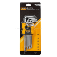 Haбіp Г-подіб. ключів подовжених з отвором TORX 9 пр. (T10H-T50H) JCB Tools JCB-5098TL