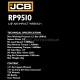 Гайковерт пневматичний 1/2" 1450 Нм JCB Tools JCB-RP9510 Гайковерт пневматичний 1/2" 1450 Нм JCB Tools JCB-RP9510