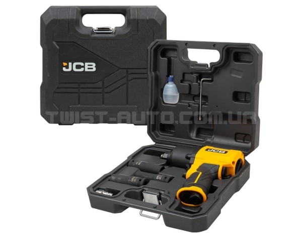 Гайковерт пневматичний 1/2" (з комплектом головок) 1450 Нм JCB Tools JCB-RP9510 KIT