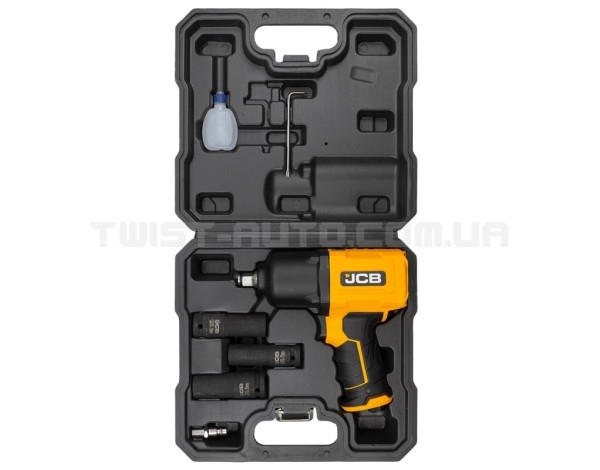Гайковерт пневматичний 1/2" (з комплектом головок) 1450 Нм JCB Tools JCB-RP9510 KIT
