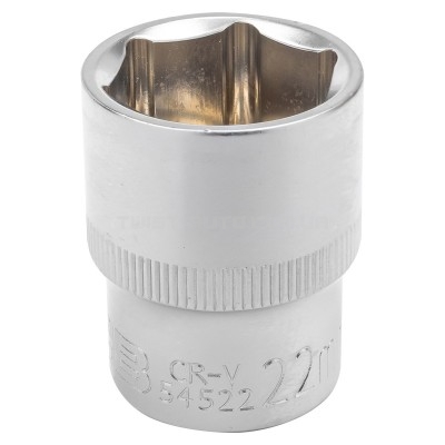 Головка 1/2" 22 мм (6-гр.) JCB Tools JCB-54522 Головка 1/2" 22 мм (6-гр.) JCB Tools JCB-54522