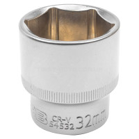 Головка 1/2" 32 мм (6-гр.) JCB Tools JCB-54532 Головка 1/2" 32 мм (6-гр.) JCB Tools JCB-54532