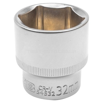 Головка 1/2" 32 мм (6-гр.) JCB Tools JCB-54532 Головка 1/2" 32 мм (6-гр.) JCB Tools JCB-54532