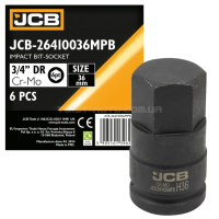 Головка-біта ударна HEX 3/4" 36 мм JCB Tools JCB-26410036MPB