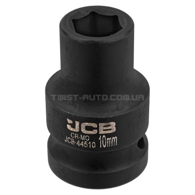 Гoлoвкa тopцeвa удapнa 1/2" 10 мм (6-гранна) JCB Tools JCB-44510 Гoлoвкa тopцeвa удapнa 1/2" 10 мм (6-гранна) JCB Tools JCB-44510