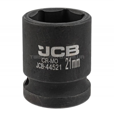 Головка торцевая ударная 1/2" 21 мм (6-гранная) JCB Tools JCB-44521 Головка торцевая ударная 1/2" 21 мм (6-гранная) JCB Tools JCB-44521