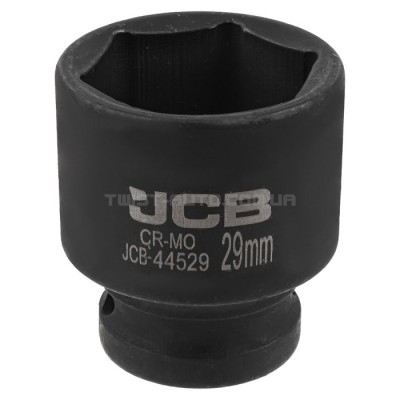 Головка торцевая ударная 1/2" 29 мм (6-гранная) JCB Tools JCB-44529 Головка торцевая ударная 1/2" 29 мм (6-гранная) JCB Tools JCB-44529
