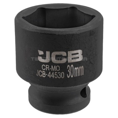 Головка торцевая ударная 1/2" 30 мм (6-гранная) JCB Tools JCB-44530 Головка торцевая ударная 1/2" 30 мм (6-гранная) JCB Tools JCB-44530