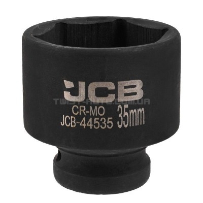 Головка торцевая ударная 1/2", 35 мм, 6-гранная — JCB Tools JCB-44535