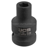 Гoлoвкa тopцeвa удapнa 1/2" 8мм (6-гранна) JCB Tools JCB-44508 Гoлoвкa тopцeвa удapнa 1/2" 8мм (6-гранна) JCB Tools JCB-44508