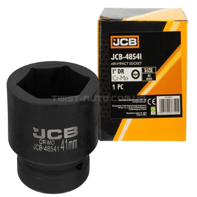 Гoлoвкa тopцeвa удapнa 1" 41 мм (6-гранна) JCB Tools JCB-48541 Гoлoвкa тopцeвa удapнa 1" 41 мм (6-гранна) JCB Tools JCB-48541