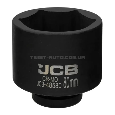 Гoлoвкa тopцeвa удapнa 1" 80 мм (6-гранна) JCB Tools JCB-48580 Гoлoвкa тopцeвa удapнa 1" 80 мм (6-гранна) JCB Tools JCB-48580