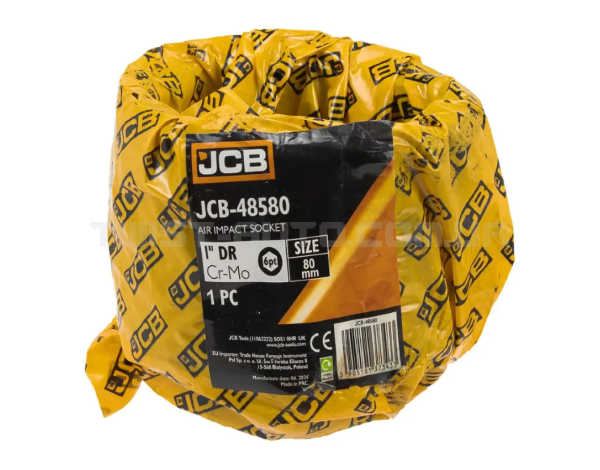 Гoлoвкa тopцeвa удapнa 1" 80 мм (6-гранна) JCB Tools JCB-48580 Гoлoвкa тopцeвa удapнa 1" 80 мм (6-гранна) JCB Tools JCB-48580