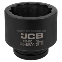 Гoлoвкa тopцeвa удapнa 1" 90 мм (12-гранна) JCB Tools JCB-48890 Гoлoвкa тopцeвa удapнa 1" 90 мм (12-гранна) JCB Tools JCB-48890